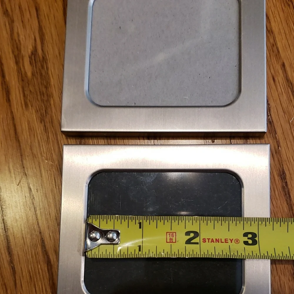 Silver Metal Magnetic Photo Frames (2)